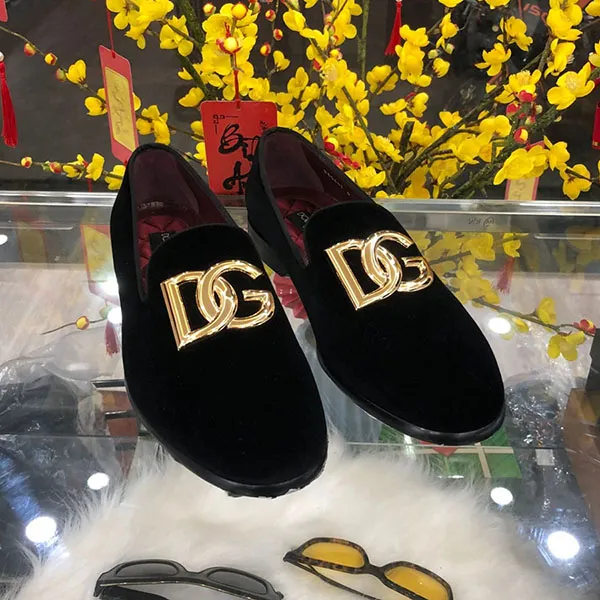 Giày Lười Nam Dolce & Gabbana D&G A50467A6808 Màu Đen Size 40