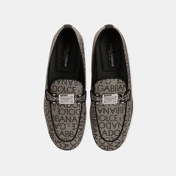 Giày Lười Nam Dolce & Gabbana D&G A50516 AJ699 89875 Màu Xám Size 41 - Giày - Vua Hàng Hiệu