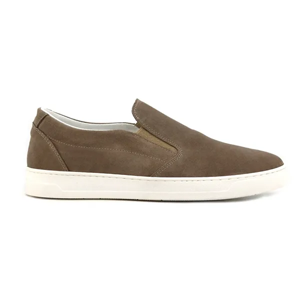 Giày Lười Nam Duca Di Morrone Da Lộn ELIA-CAM_TORTORA Màu Nâu Size 41