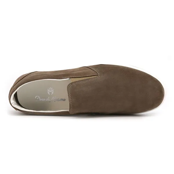 Giày Lười Nam Duca Di Morrone Da Lộn ELIA-CAM_TORTORA Màu Nâu Size 41