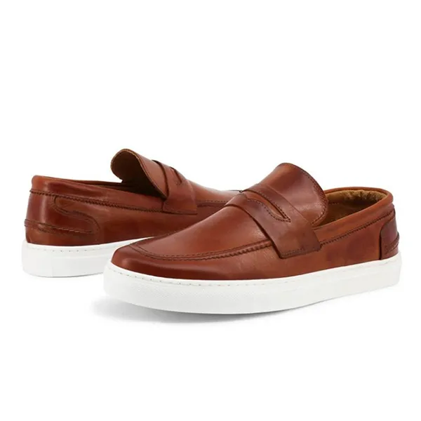 Giày Lười Nam Duca Di Morrone ENEA-PELLE_MARRONE Màu Nâu Size 42 - Giày - Vua Hàng Hiệu