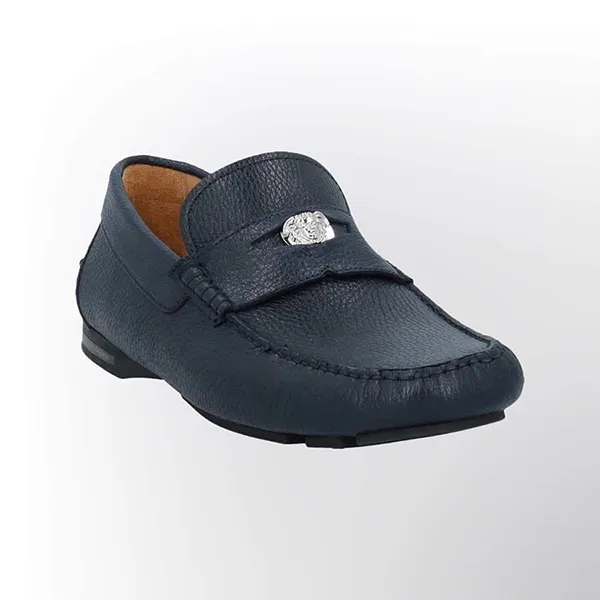 Giày Lười Nam Versace VS10319 Màu Xanh Navy Size 39.5 - Giày - Vua Hàng Hiệu