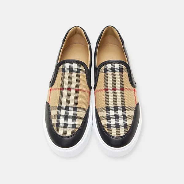 Giày Slip On Burberry 80432131012 Màu Đen Be Size 6.5 - Giày - Vua Hàng Hiệu