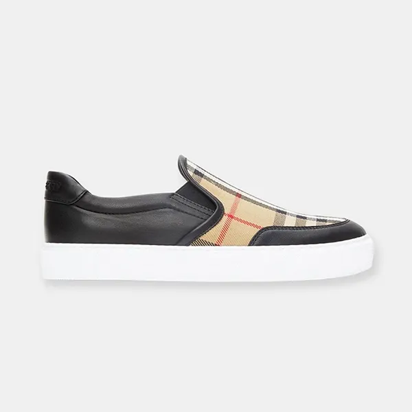 Giày Slip On Burberry 80432131012 Màu Đen Be Size 6.5 - Giày - Vua Hàng Hiệu