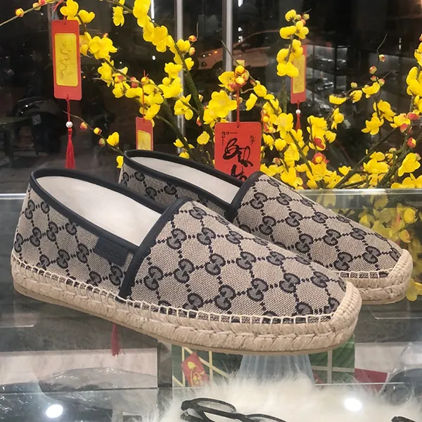 Giày Slip On Gucci Cói Vân Mono 4669034099 Màu Xám Size 41 - Giày - Vua Hàng Hiệu