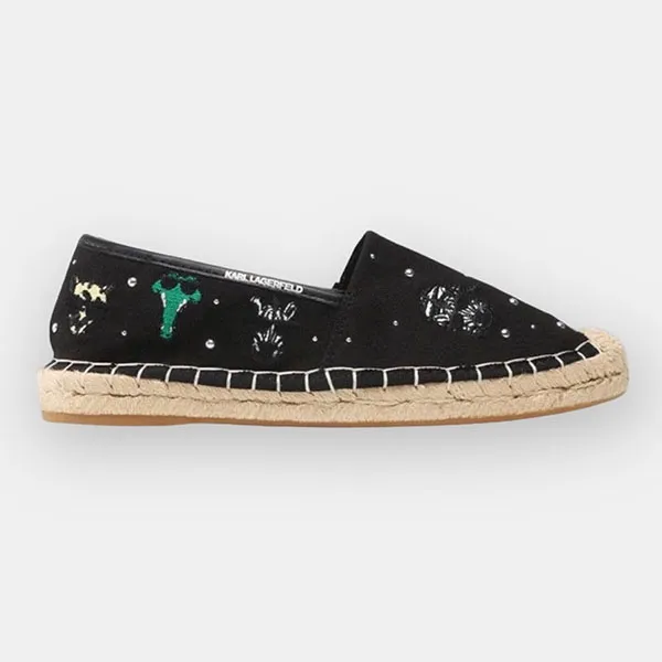 Giày Slip On Karl Lagerfeld Cói KL80124 Màu Đen Size 40 - Giày - Vua Hàng Hiệu