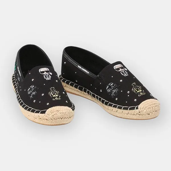 Giày Slip On Karl Lagerfeld Cói KL80124 Màu Đen Size 40 - Giày - Vua Hàng Hiệu
