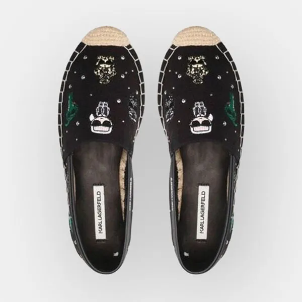 Giày Slip On Karl Lagerfeld Cói KL80124 Màu Đen Size 40 - Giày - Vua Hàng Hiệu