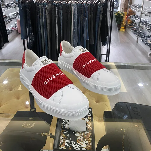 Giày Slip On Nam Givenchy 222278M237018 Màu Trắng Đỏ Size 41.5 - Giày - Vua Hàng Hiệu