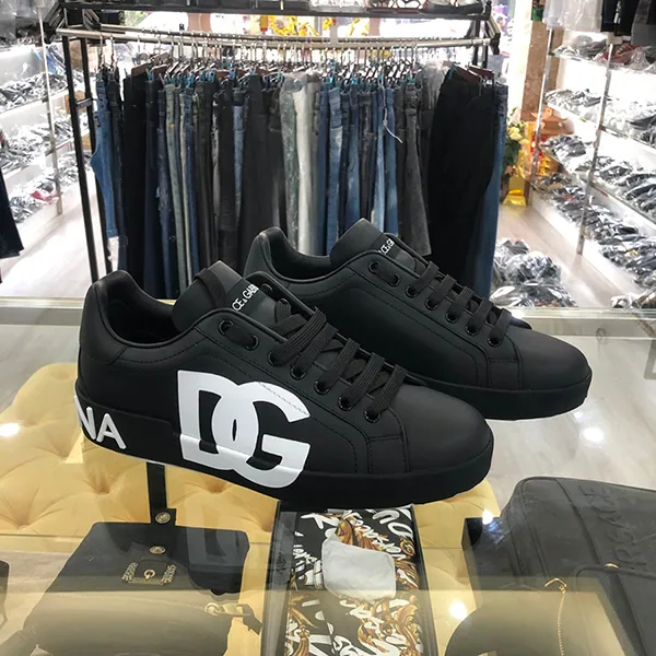 Giày Sneaker Dolce & Gabbana D&G CS1772AC330 8B956 Màu Đen Size 6