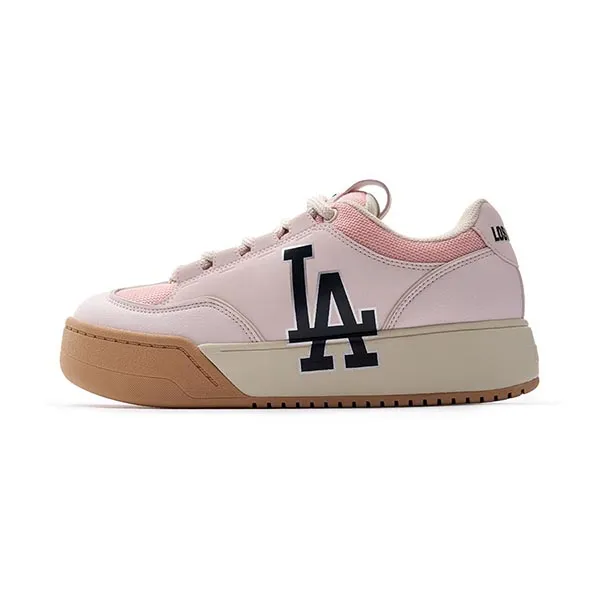 Giày Sneaker MLB Chunky Wide Los Angeles Dodgers 3ASXCCW3N-07PKS Màu Hồng