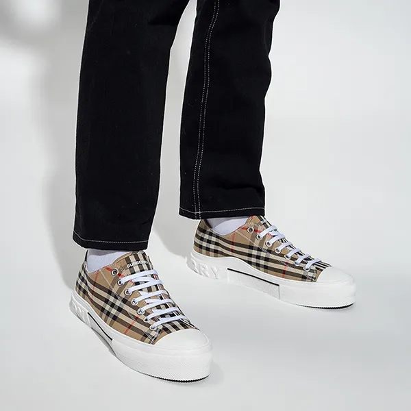 Giày Sneaker Nam Burberry BBR 8049745 ARCHIVEBEIGE Màu Nâu Be Size 40.5