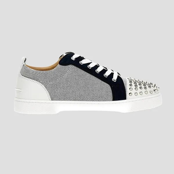 Giày Sneaker Nam Christian Louboutin Louis Junior Spikes Embellished Low 1230925/BL9R Phối Màu - Giày - Vua Hàng Hiệu