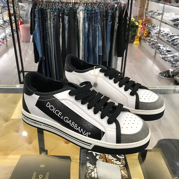 Giày Sneaker Nam Dolce & Gabbana D&G CS1589 Màu Đen Trắng Size 39 - Giày - Vua Hàng Hiệu