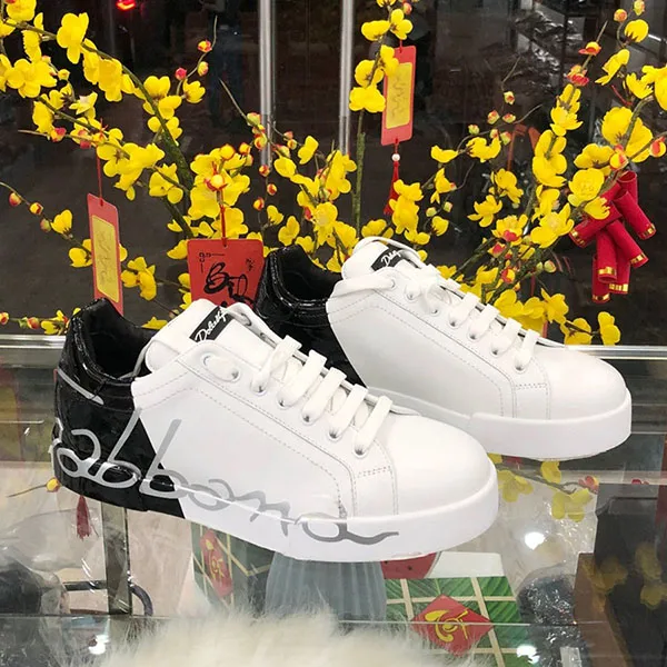 Giày Sneaker Nam Dolce & Gabbana D&G CS1600 AI053 Màu Đen Trắng Size 39.5