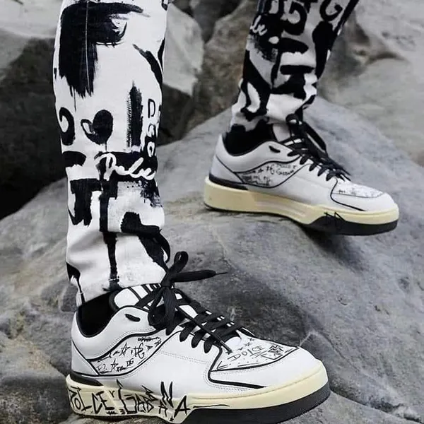 Giày Sneaker Nam Dolce & Gabbana D&G CS2119AE509 Màu Đen Trắng Size 42