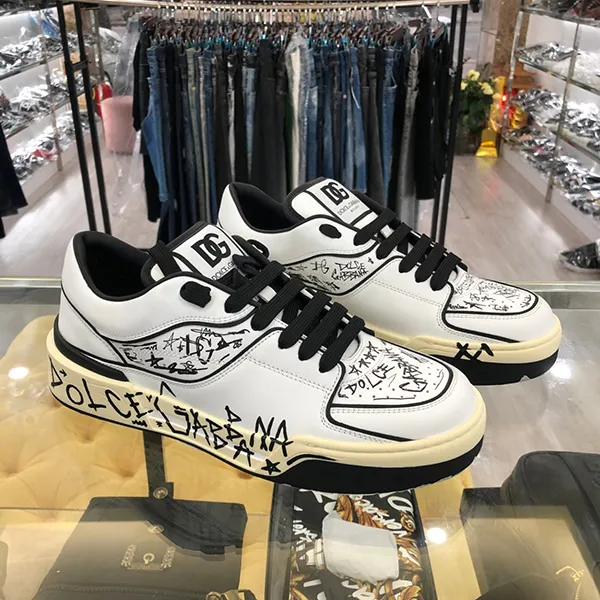 Giày Sneaker Nam Dolce & Gabbana D&G CS2119AE509 Màu Đen Trắng Size 42