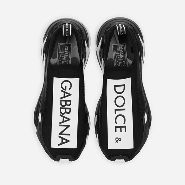 Giày Sneaker Nam Dolce & Gabbana D&G Stretch Mesh Fast CS2172AH4148S597 Màu Đen Size 40