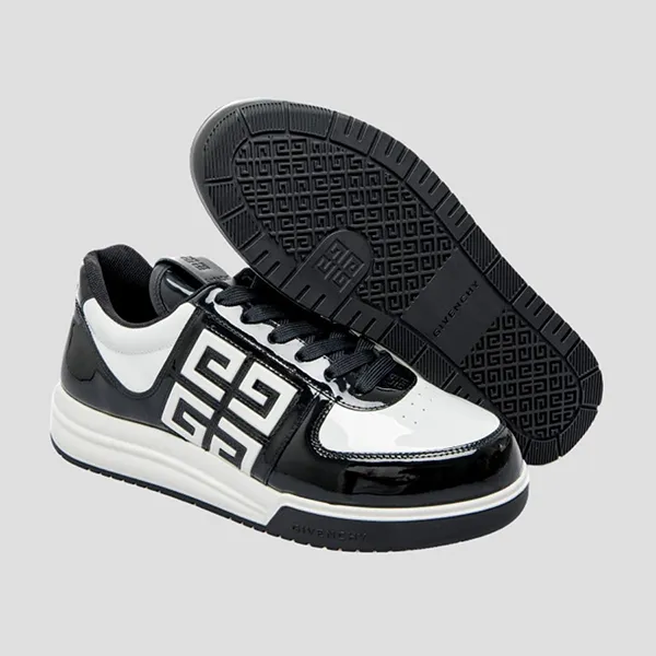 Giày Sneaker Nam Givenchy G4 Black & White Leather BH007WH1HJ004 Màu Đen Trắng - Giày - Vua Hàng Hiệu