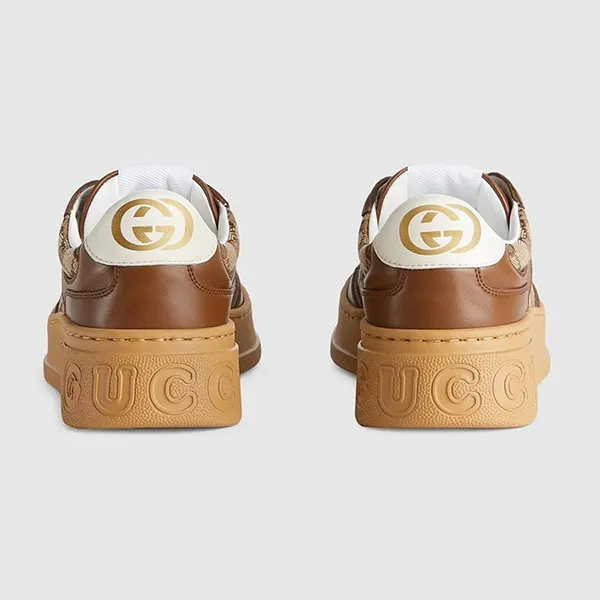 Giày Sneaker Nam Gucci GG Monogram 675840-UPG20-2866 Màu Nâu Be