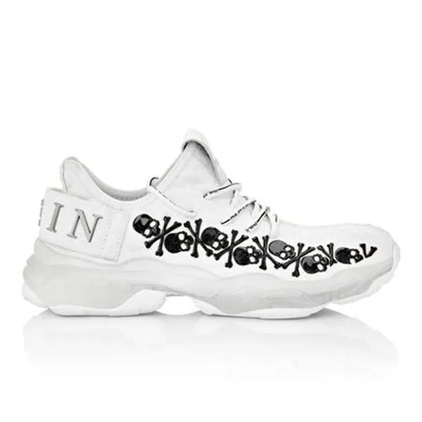 Giày Sneaker Nam Philipp Plein Runner Hyp USC0105-01 Màu Trắng Size 40 - 3