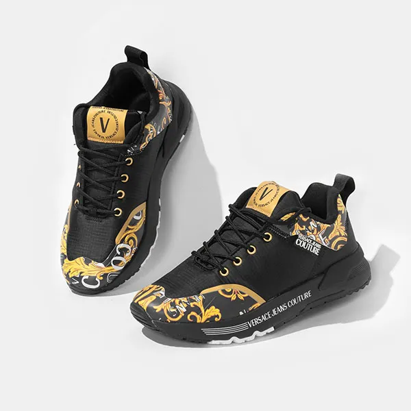 Giày Sneaker Nam Versace 74YA3SA2ZS656G89 Màu Đen Vàng Size 42 - Giày - Vua Hàng Hiệu