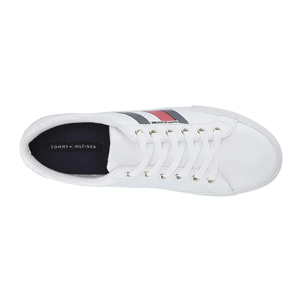 Giày Sneaker Nữ Tommy Hilfiger Women's Lightz Lace-Up Fashion Màu Trắng Size 7.5