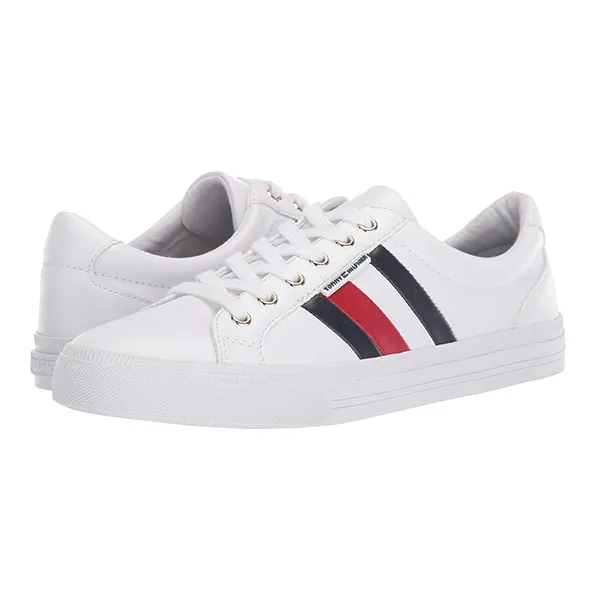 Giày Sneaker Nữ Tommy Hilfiger Women's Lightz Lace-Up Fashion Màu Trắng Size 7.5