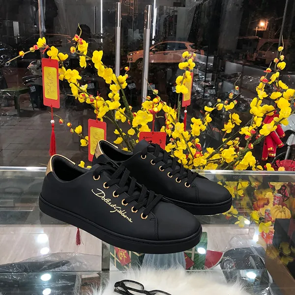 Giày Sneaker Dolce & Gabbana D&G Gold CK0167 B5365 8E831 Màu Đen Size