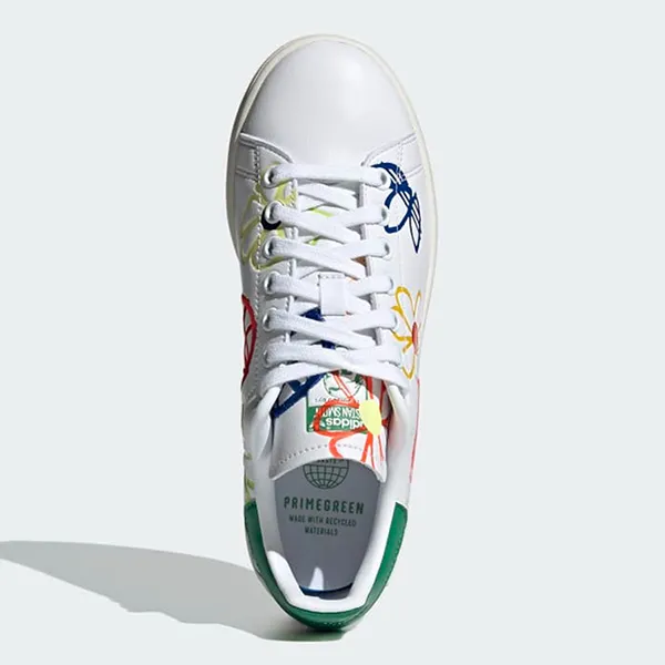 Giày Thể Thao Nữ Adidas Stan Smith Shoes FX5653 Màu Trắng Họa Tiết Size 38 - Giày - Vua Hàng Hiệu