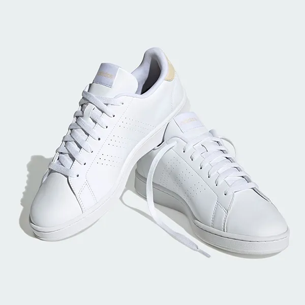 Giày Thể Thao Nam Adidas Advantage H06409 Màu Trắng Gót Be Size 42.5