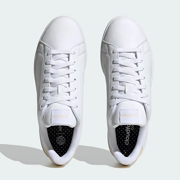 Giày Thể Thao Nam Adidas Advantage H06409 Màu Trắng Gót Be Size 42.5