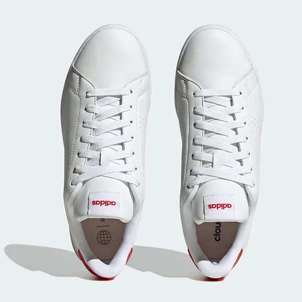 Giày Thể Thao Nam Adidas Advantage HR0235 Màu Trắng/Đỏ Size 42