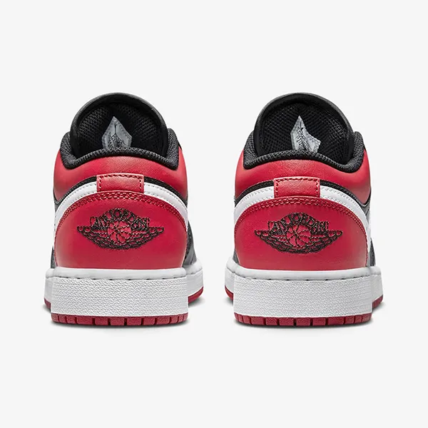 Giày Thể Thao Nam Nike Air Jordan 1 Low Big Shoes 553560-066 Màu Đen Đỏ Size 37.5