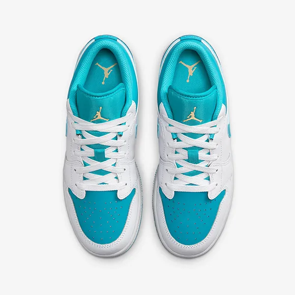 Giày Thể Thao Nam Nike Air Jordan 1 Low Big Shoes 553560-174 Màu Xanh Trắng