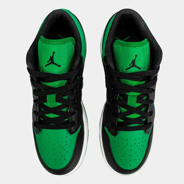 Giày Thể Thao Nike Jordan 1 Low Black Lucky Green 553560 065 Màu Đen Xanh Size 35.5 - 4