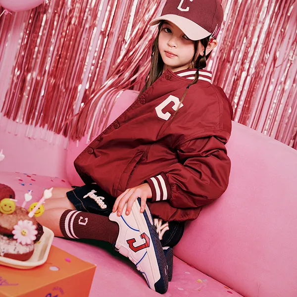 Giày Thể Thao Trẻ Em MLB Kids Chunky Liner Junior Cleveland Guardians 7ASXJA13N-45WHS Màu Trắng Đỏ