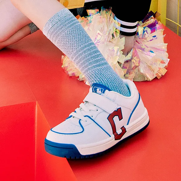 Giày Thể Thao Trẻ Em MLB Kids Chunky Liner Junior Cleveland Guardians 7ASXJA13N-45WHS Màu Trắng Đỏ