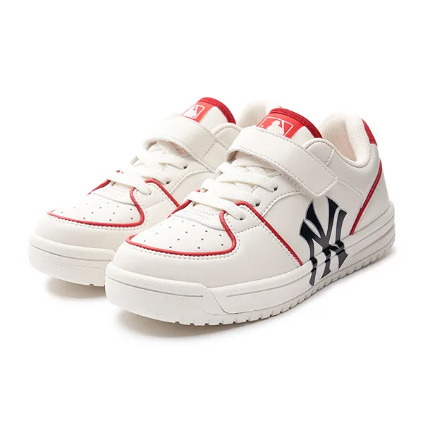 Giày Thể Thao Trẻ Em MLB Kids Chunky Liner Junior New York Yankees 7ASXJA13N-50RDS Màu Trắng Đỏ