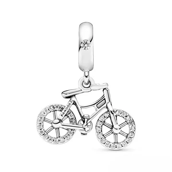 Hạt Vòng Charm Nữ Pandora Brilliant Bicycle Dangle 797858CZ Màu Bạc