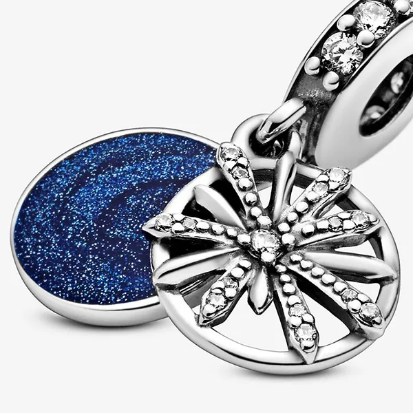Hạt Vòng Charm Nữ Pandora Dazzling Wishes Fireworks Dangle 797531CZ Màu Xanh Bạc - Trang sức - Vua Hàng Hiệu