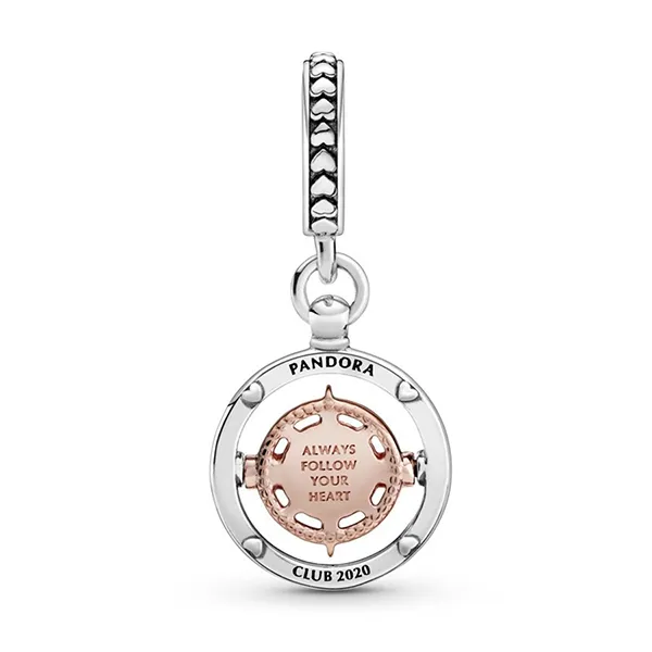 Hạt Vòng Charm Pandora Club 2020 Compass Dangle Charm 788590C01 Màu Bạc - Trang sức - Vua Hàng Hiệu