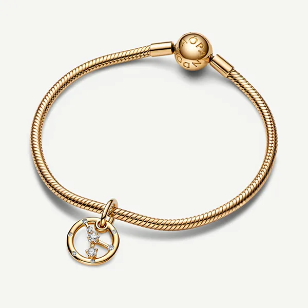 Hạt Vòng Charm Pandora Moments Móc Cài Chòm Sao Cự Giải 762708C01 Màu Vàng - Trang sức - Vua Hàng Hiệu