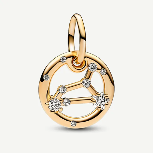 Hạt Vòng Charm Pandora Moments Móc Cài Chòm Sao Sư Tử 762725C01 Màu Vàng - Trang sức - Vua Hàng Hiệu