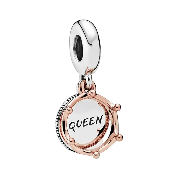 Hạt Vòng Charm Pandora Queen & Regal Crown Dangle Charm 788255 Màu Bạc