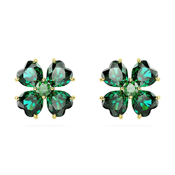 Khuyên Tai Nữ Swarovski Idyllia Stud Earrings 5666236 Màu Xanh Lá