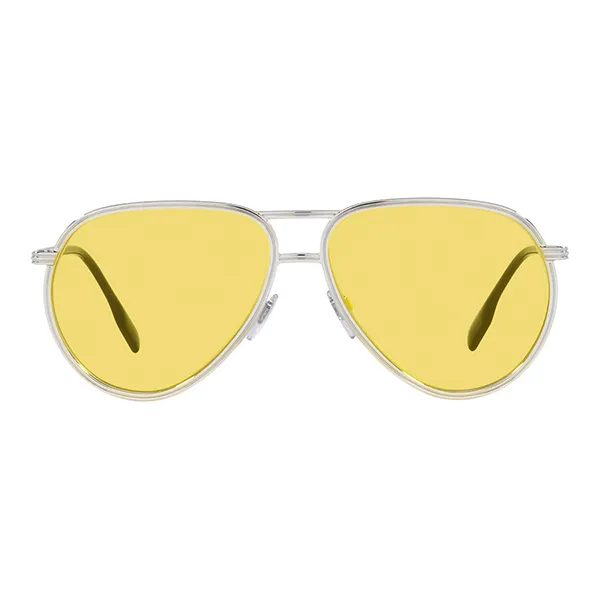 Kính Mát Burberry Scott BE 3135 Silver/Yellow Sunglasses Màu Vàng - Bạc