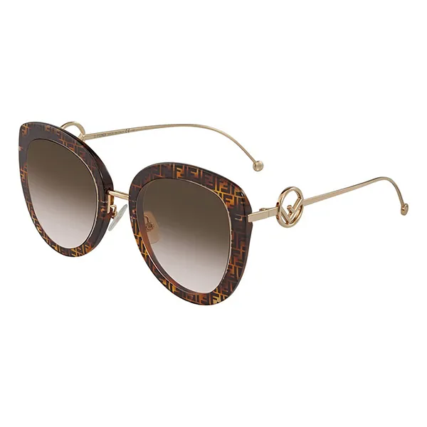 Kính Mát Nữ Fendi Sunglasses FF 0409/S 0086 54 Màu Nâu Havana - Kính mắt - Vua Hàng Hiệu