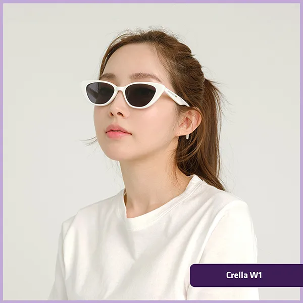 Kính Mát Gentle Monster Crella W1 Sunglasses Màu Trắng/Xanh N-HM 