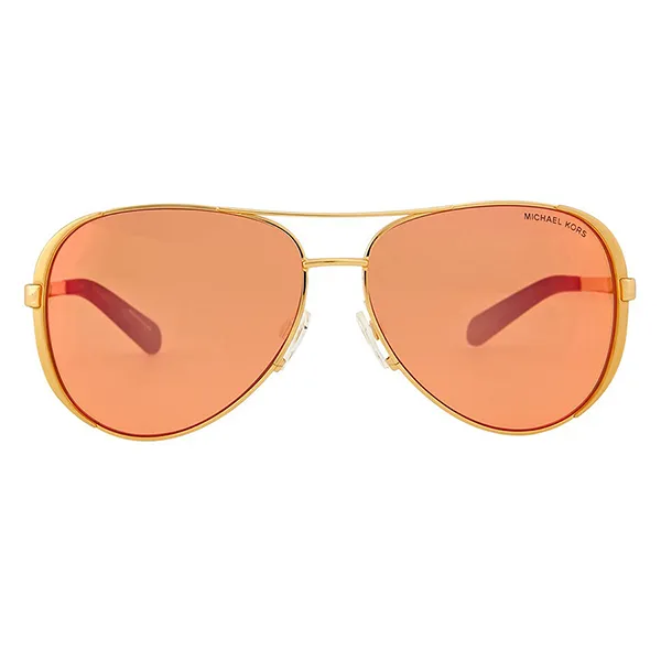Kính Mát Michael Kors Pink Orange Mirror Pilot Sunglasses MK5004-1024F6-59 Màu Hồng Cam